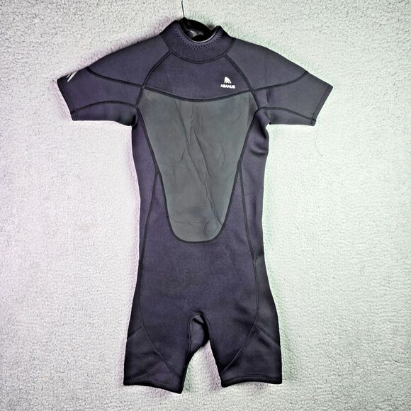 Abahub Shorty Wetsuit XS Black 2mm Neoprene Front Zip Swim Surf Dive Suit - Picture 15 of 16